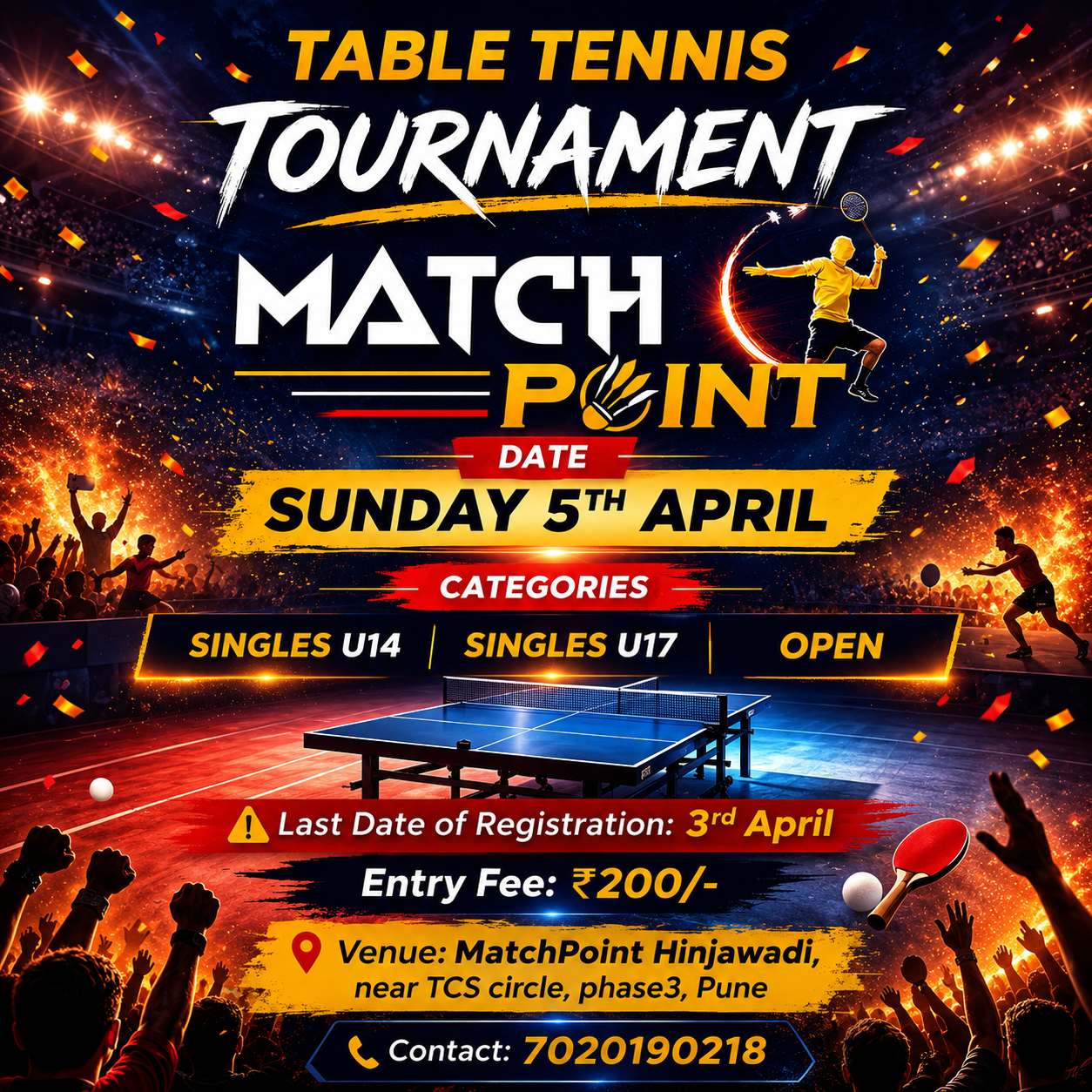 Match Point Tournament April 2026